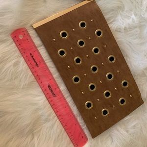 Stylish suede clutch - NEVER WORN